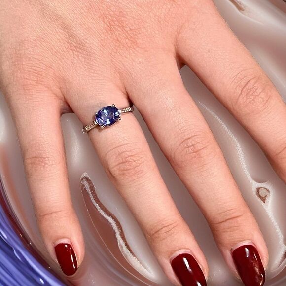 Natural Sapphire Diamond Ring 6.5 14k W Gold 2.36 TCW Certified $3,950 310592 - Picture 14 of 16